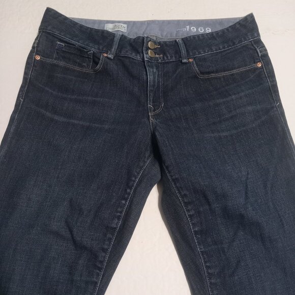 Gap 1969 Women's Perfect Boot Double Button Jeans Size 30/10a Dark - Picture 2 of 8